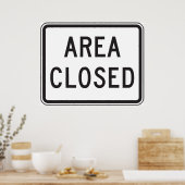 閉域標識警告の制限区域 ポスター (キッチン)
