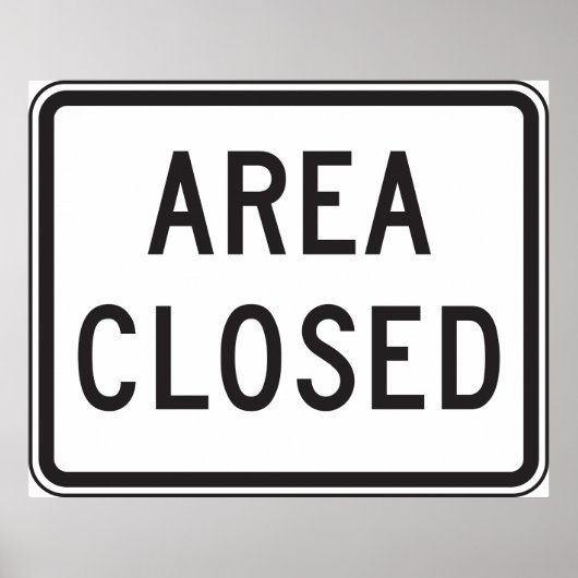 閉域標識警告の制限区域 ポスター (正面)