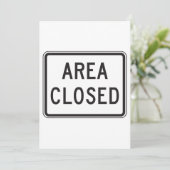 閉域標識警告の制限区域 招待状 (スタンド正面)