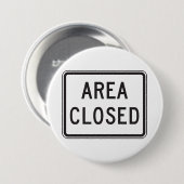 閉域標識警告の制限区域 缶バッジ (正面&裏面)