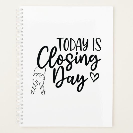 閉店の日の不動産実在のプランナー プランナー手帳 (正面)