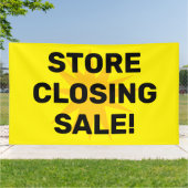 閉店セールのバナー 横断幕 (外側)