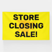 閉店セールのバナー 横断幕 (横)