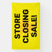 閉店セールのバナー 横断幕 (縦)