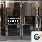 閉店セール看板 ウィンドウサイン (オフィスドア)