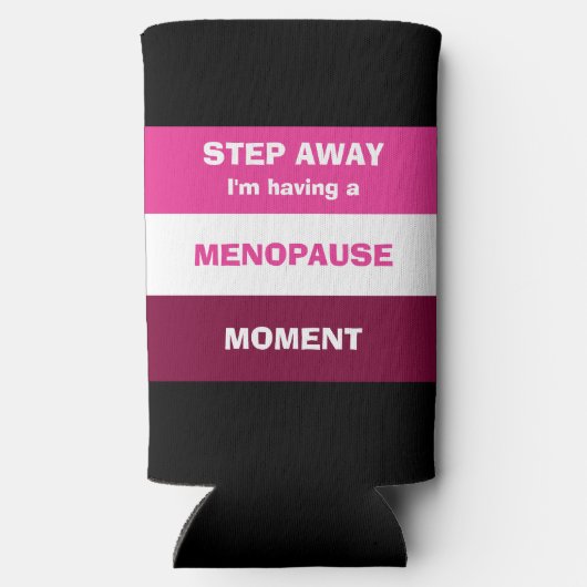 閉経おもしろいモーメントを有すカスタムる スリム缶クーラー (裏面)