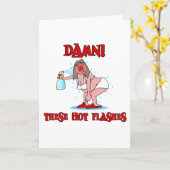 閉経おもしろい期 カード (黄色い花)