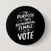 閉経後のハリス・ワルツの目的 缶バッジ (正面)