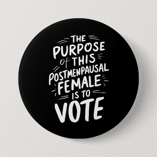 閉経後のハリス・ワルツの目的 缶バッジ (正面)