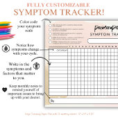 閉経時症状サイクル期間トラッカー ペーパーパッド