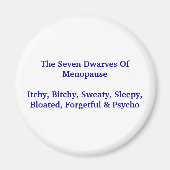 閉経期の7人の小人 – 磁石 (正面)