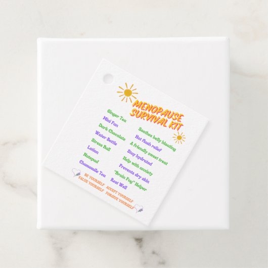 閉経期サバイバルキットギフトラベル フェイバータグ (インサイチュ)