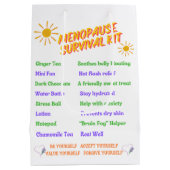 閉経期サバイバルキットバッグ ミディアムペーパーバッグ (裏面)