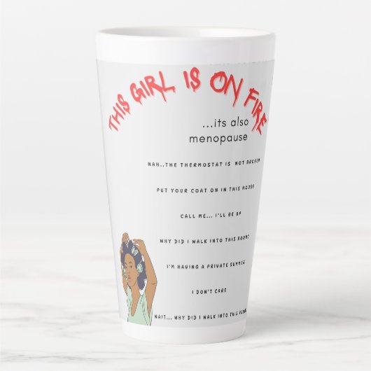 閉経期マグショット カフェラテマグ (正面)