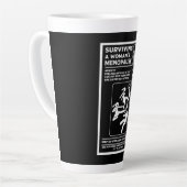 閉経生き延び期 カフェラテマグ (左アングル)