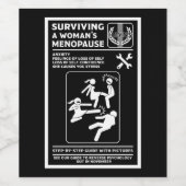 閉経生き延び期 ワインラベル (シングルラベル)