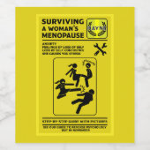 閉経生き延び期 ワインラベル (シングルラベル)