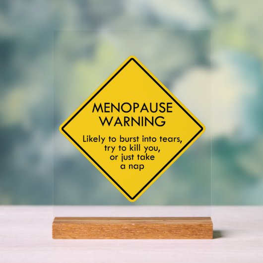 閉経警告期 アクリルサイン (ニュートラル)