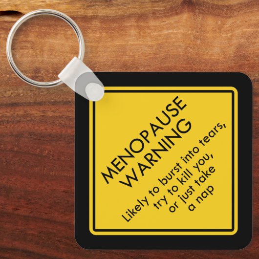 閉経警告期 キーホルダー (正面)