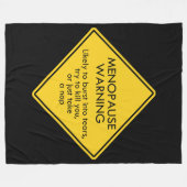 閉経警告期 フリースブランケット (正面(横))