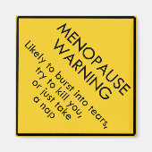 閉経警告期 マグネット (正面)