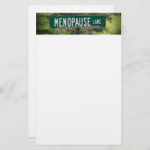 閉経車線の良い笑いのサイン 便箋 (正面/裏面)