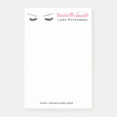 閉鎖した目の長い鞭の鞭延長 ポストイット (正面)