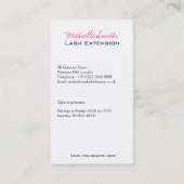 閉鎖した目の長い鞭の鞭延長 名刺 (裏面)