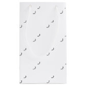 閉鎖した目、ちょうどまつげ スモールペーパーバッグ (裏面)