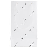 閉鎖した目、ちょうどまつげ スモールペーパーバッグ (正面)