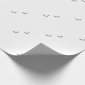 閉鎖した目、ちょうどまつげ ラッピングペーパー (角)