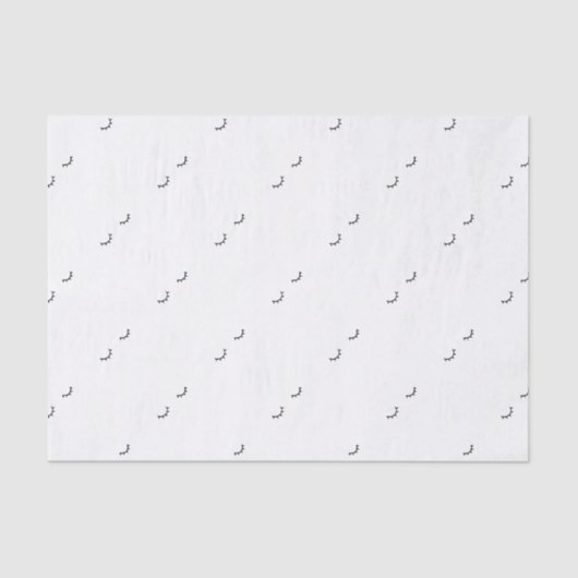 閉鎖した目、ちょうどまつげ 薄葉紙 (正面)