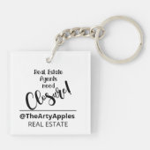 閉鎖カスタムロゴ会社 キーホルダー (裏面)