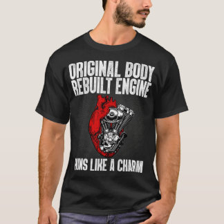 開いたおもしろいハート手術回復生存者のギフト Tシャツ