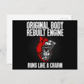 開いたおもしろいハート手術回復生存者ギフト私 シーズンポストカード (正面/裏面)