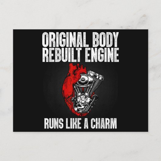 開いたおもしろいハート手術回復生存者ギフト私 シーズンポストカード (正面)