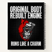 開いたおもしろいハート手術回復生存者ギフト私 ノートブック (裏面)