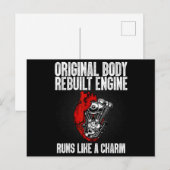 開いたおもしろいハート手術回復生存者ギフト私 ポストカード (正面/裏面)