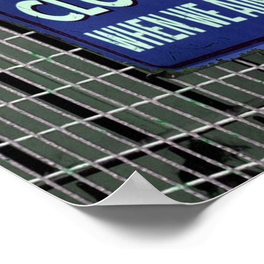 開いたおもしろい記号、閉じたおもしろい記号 ポスター (角)