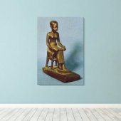 開いたインホーテップ坐像 キャンバスプリント (インサイチュ (ウッドフロア))