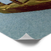 開いたインホーテップ坐像 ポスター (角)