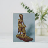 開いたインホーテップ坐像 ポストカード (スタンド正面)