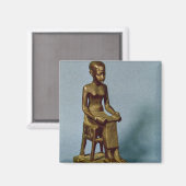 開いたインホーテップ坐像 マグネット (正面/裏面)