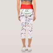 開いたカラフルハート カプリレギンス (裏面)