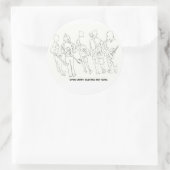 開いたギターない銃を運んで下さい ラウンドシール (バッグ)