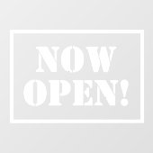 開いたサインウィンドウの固定 ウィンドウサイン (シート)