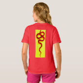 開いたサインガラスの円 Tシャツ (裏面フル)