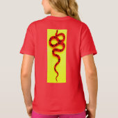 開いたサインガラスの円 Tシャツ (裏面)