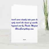 開いたハートの挨拶状 カード (裏面)