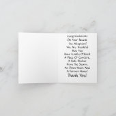 開いたハート及び永久に家ペット救助TYカード サンキューカード (内部)